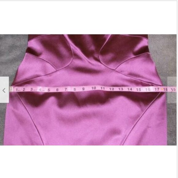 NWT Zac Posen Seam Detail Stretch Satin Cocktail Dress 6 - Picture 13 of 14